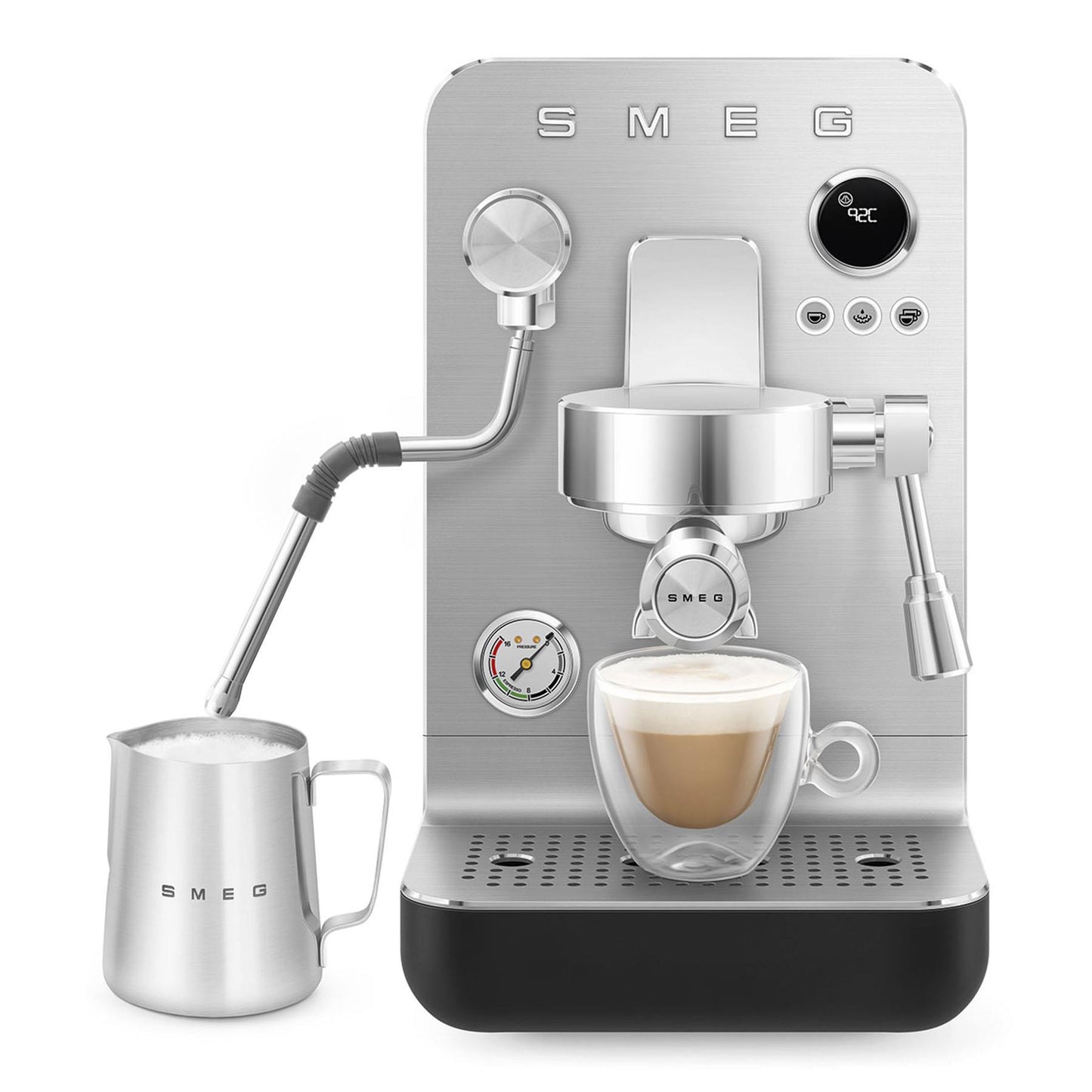 Smeg Minipro Espresso Manual Coffee Machine (Matte Black)