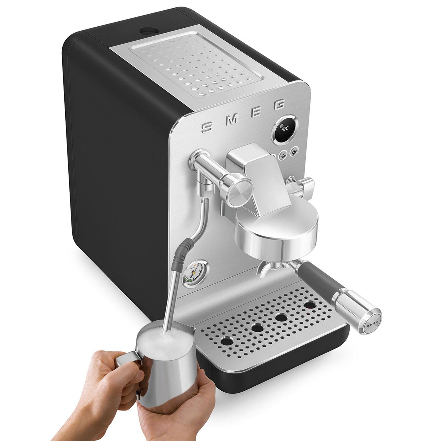 Smeg Minipro Espresso Manual Coffee Machine (Matte Black)