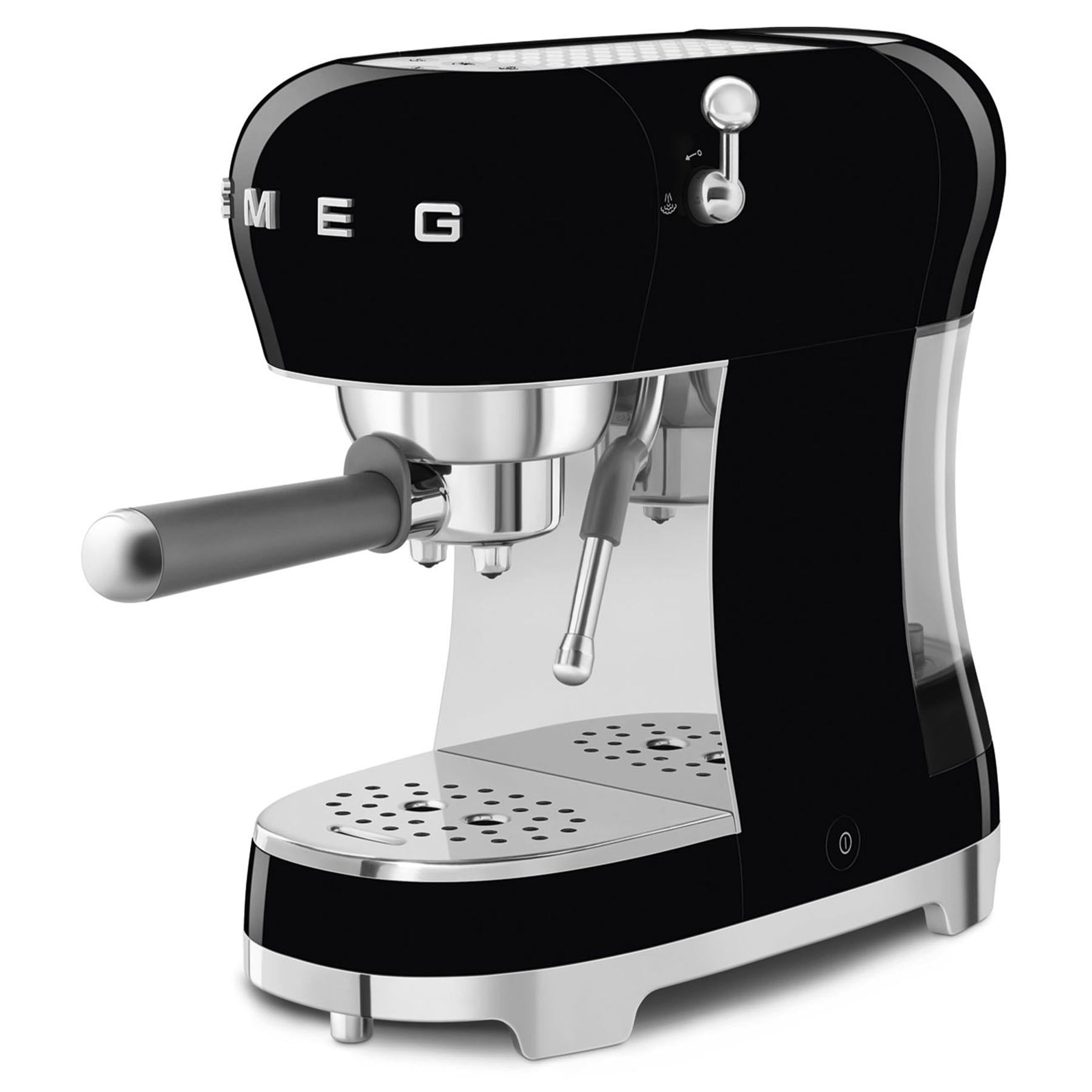 Smeg 50's Style Espresso Manual Coffee Machine (Black)