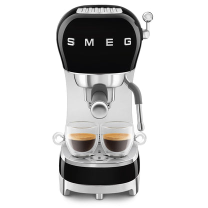 Smeg 50's Style Espresso Manual Coffee Machine (Black)