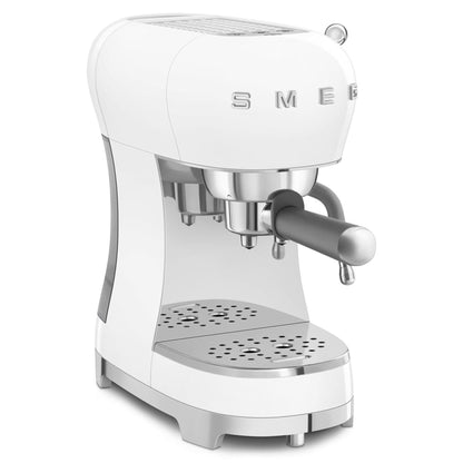 Smeg 50's Style Espresso Manual Coffee Machine (White)