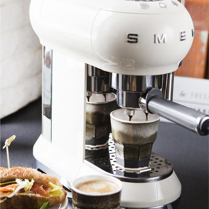 Smeg 50's Style Espresso Manual Coffee Machine (White)