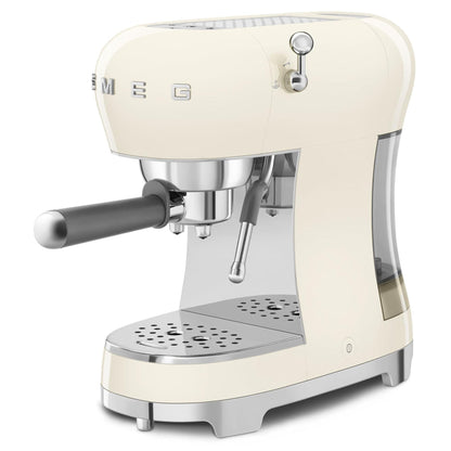 Smeg 50's Style Espresso Manual Coffee Machine (Cream)