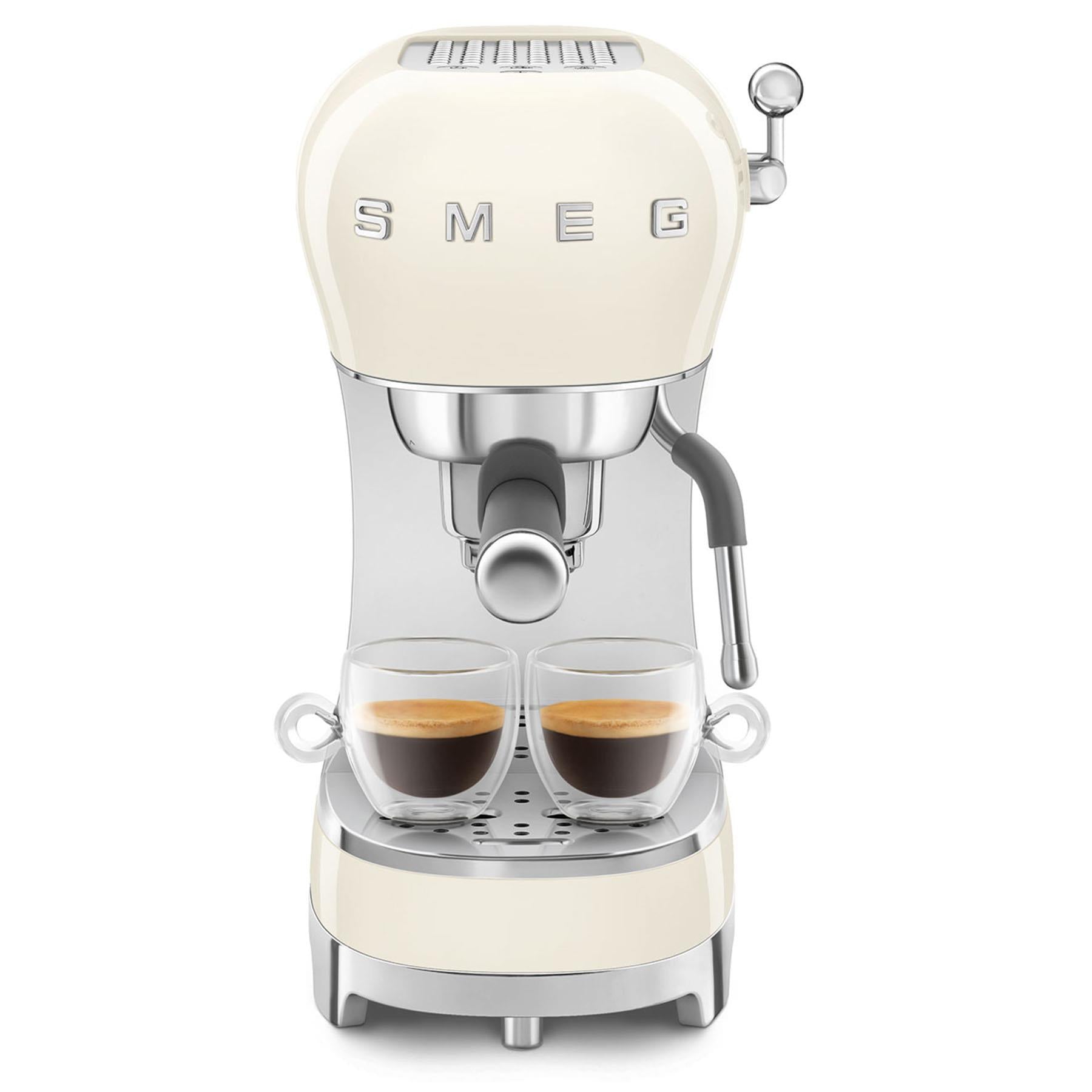 Smeg 50's Style Espresso Manual Coffee Machine (Cream)