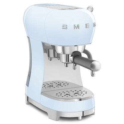 Smeg 50's Style Espresso Manual Coffee Machine (Pastel Blue)