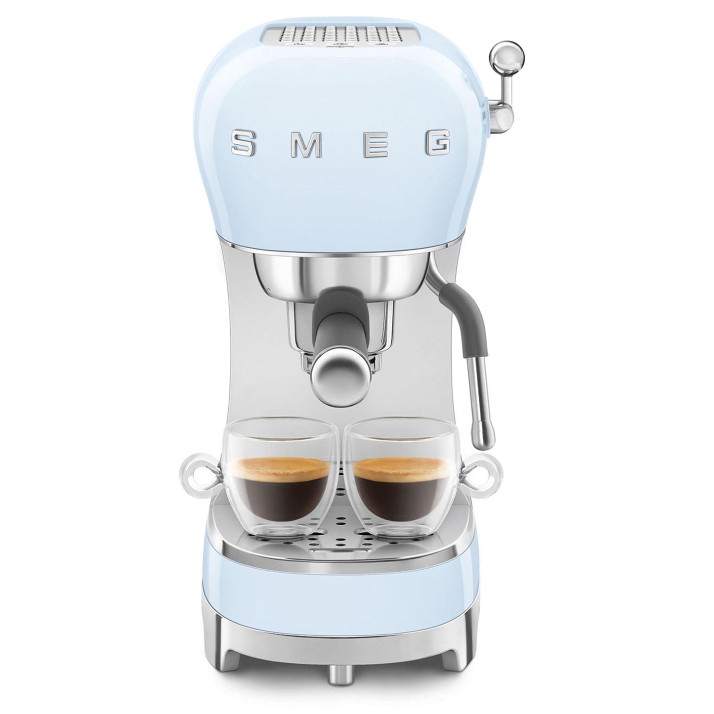 Smeg 50's Style Espresso Manual Coffee Machine (Pastel Blue)