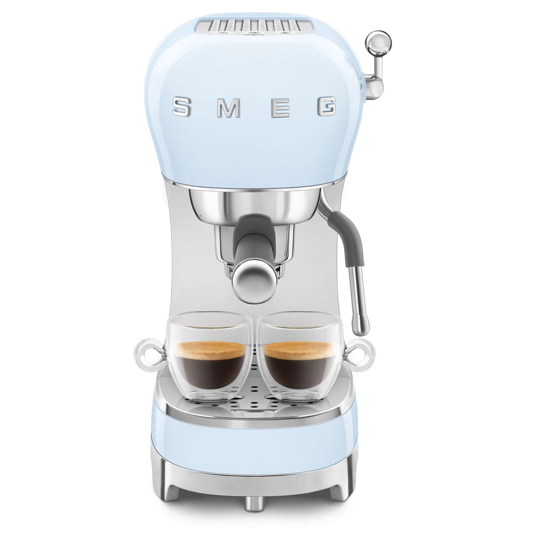 Smeg 50's Style Espresso Manual Coffee Machine (Pastel Blue)