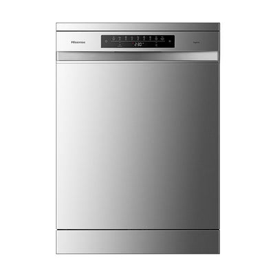 Hisense HSBE15FS 15 Place Setting Freestanding Dishwasher (Silver)