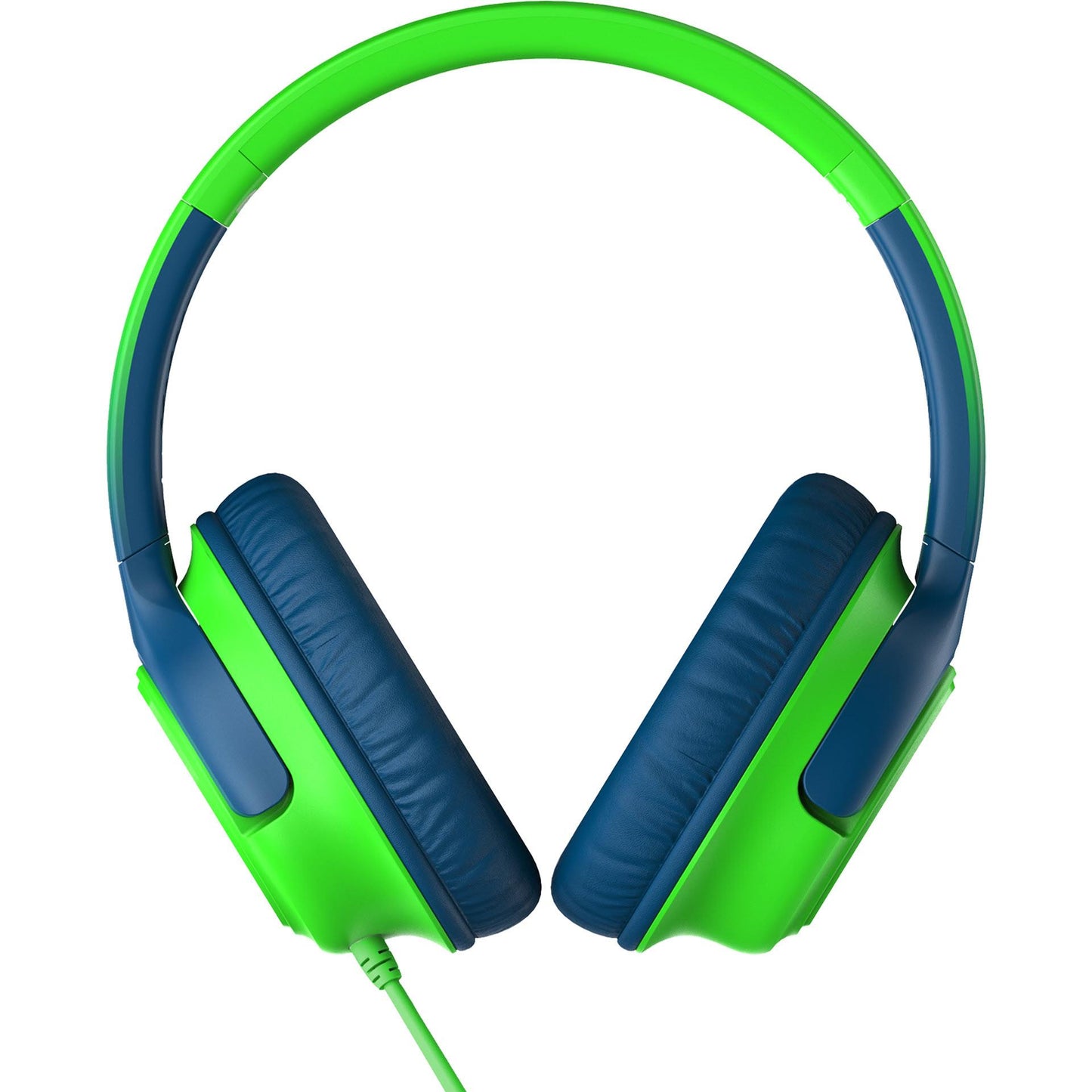 Moki Mixi Type-C Wired Volume Limited Kids Over-Ear Headphones (Green/Blue)