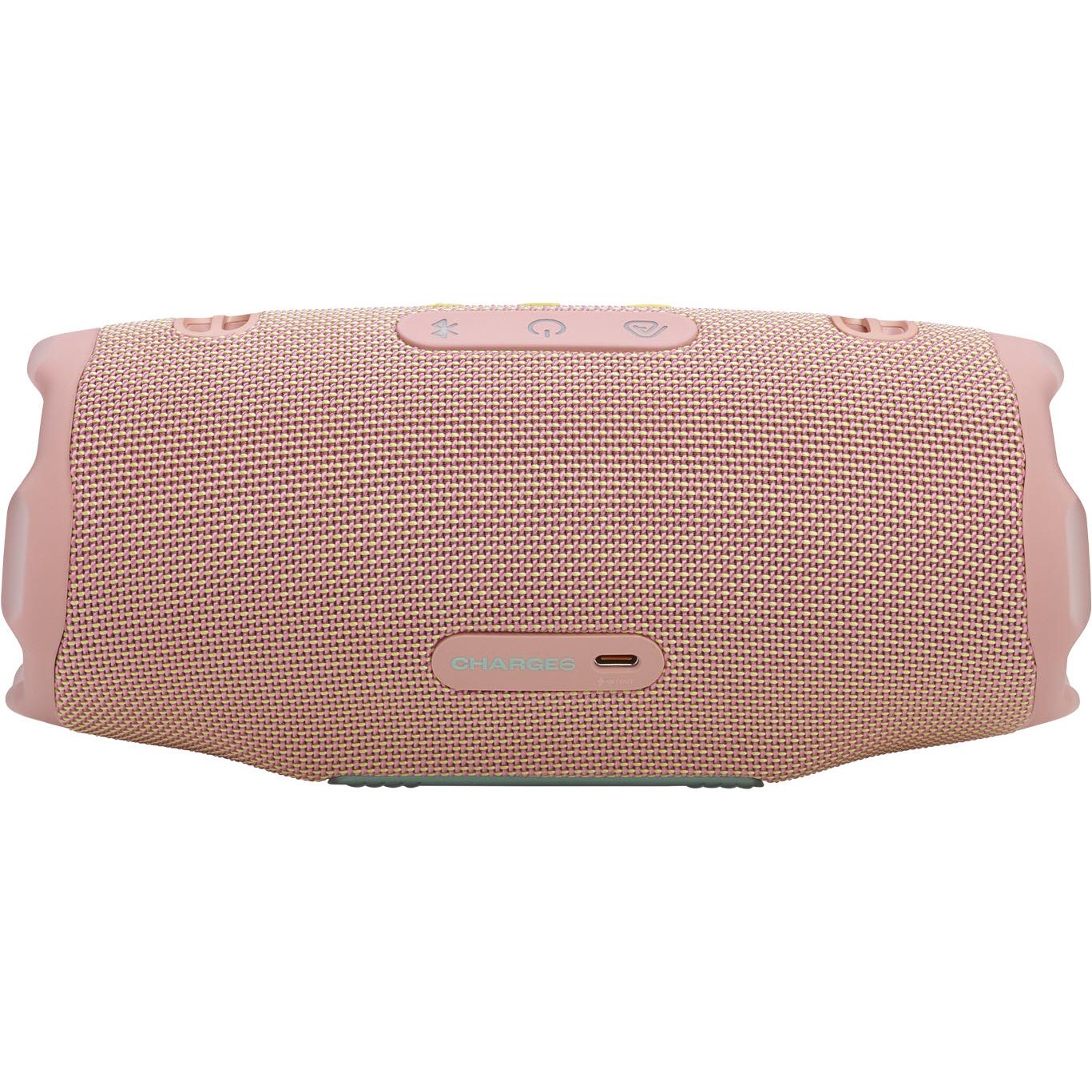 JBL Charge 6 Portable Bluetooth Speaker (Pink)
