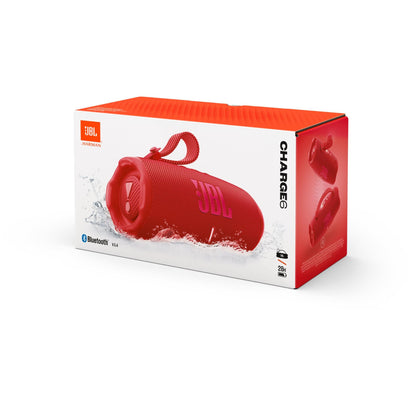 JBL Charge 6 Portable Bluetooth Speaker (Red)