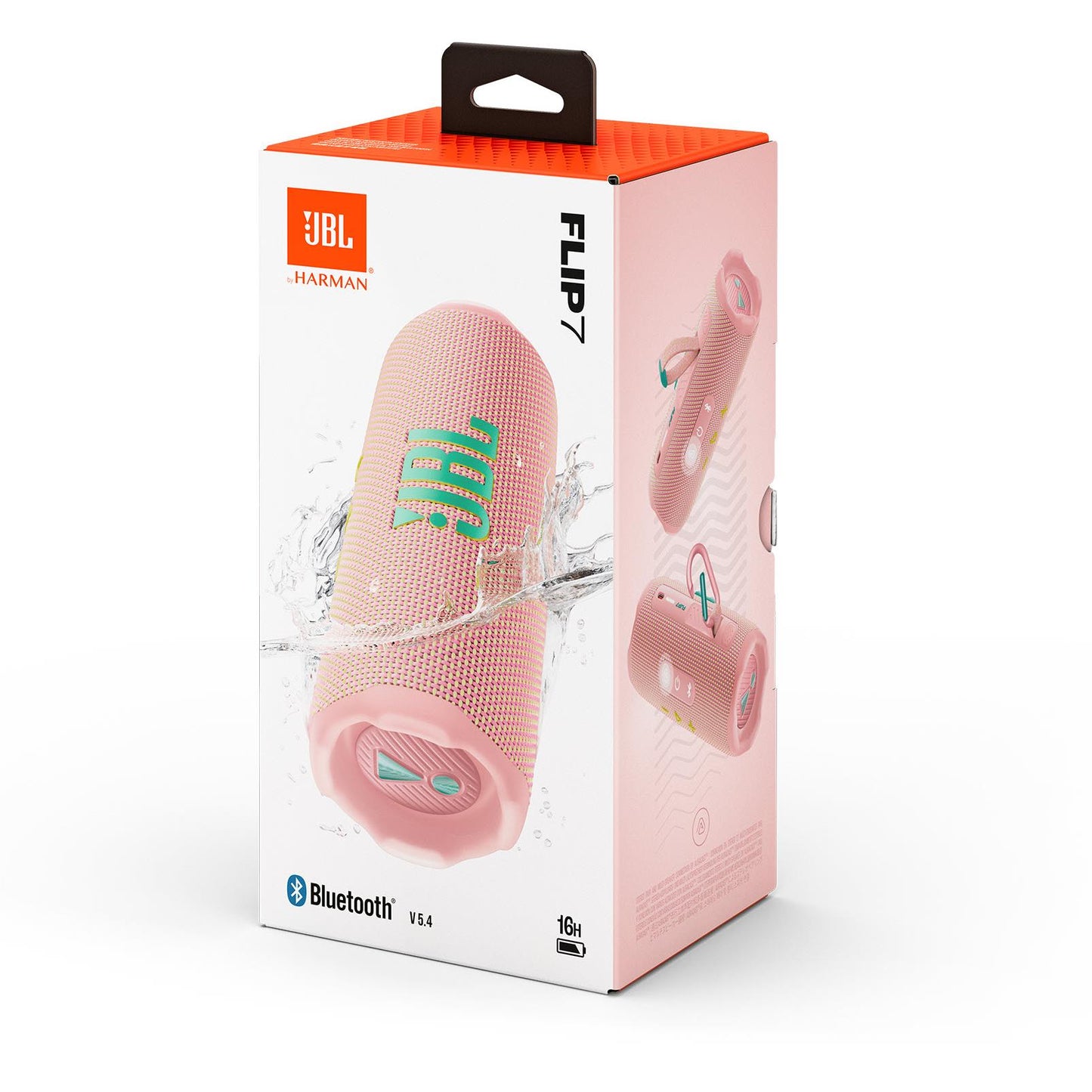 JBL Flip 7 Portable Waterproof Bluetooth Speaker (Pink)