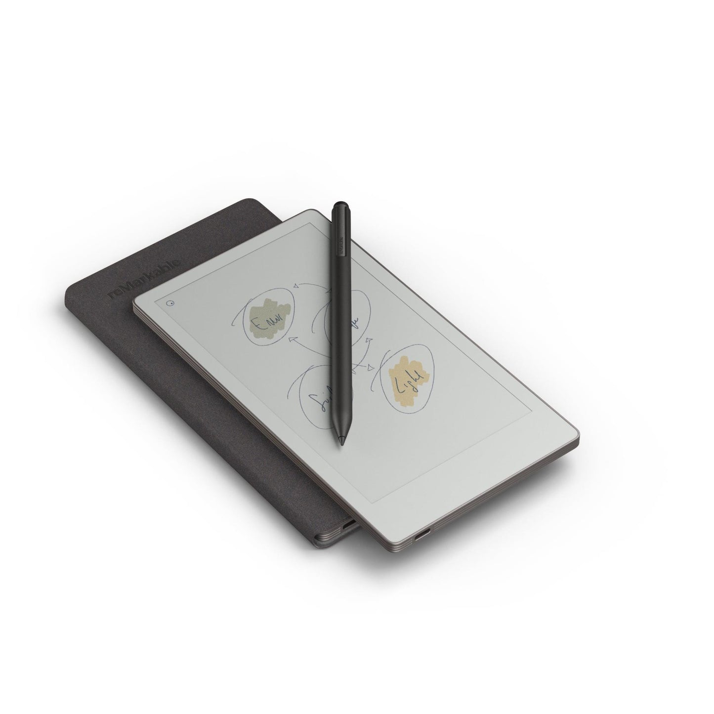 reMarkable Paper Pro Move with  MarkerPlus and Book Folio Weave (Basalt)