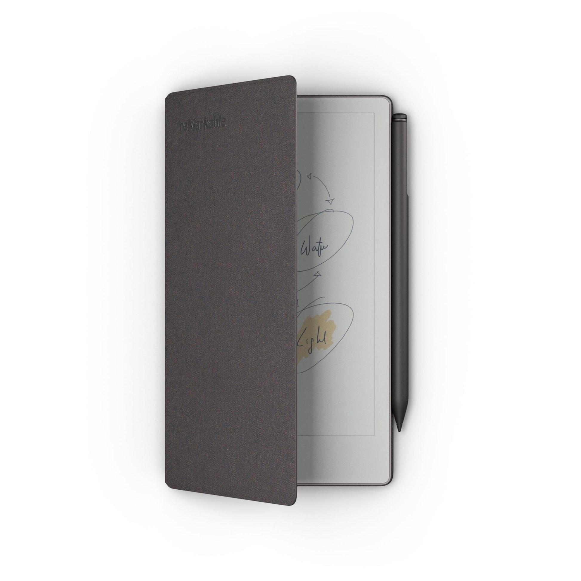 reMarkable Paper Pro Move with  MarkerPlus and Book Folio Weave (Basalt)