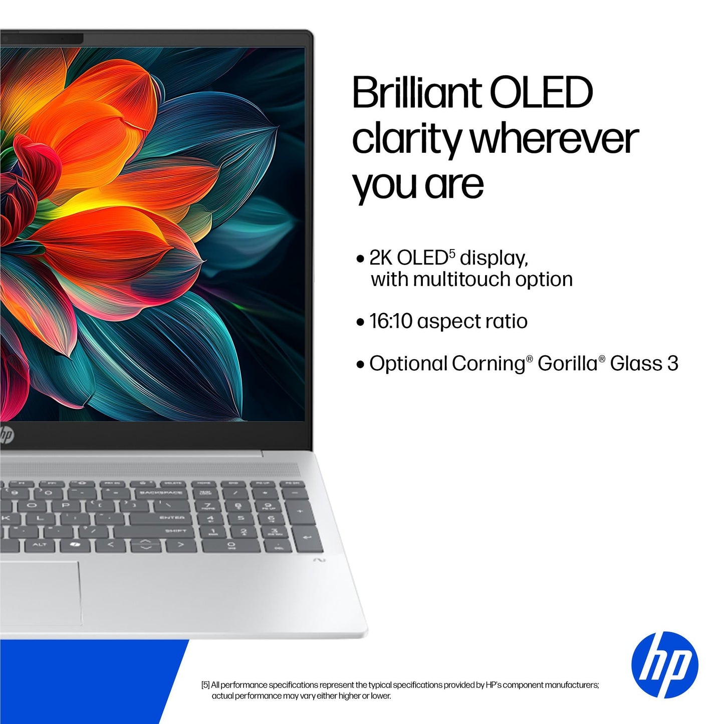 HP OmniBook 5 NG AI PC 14-he0013QU 14" WUXGA OLED Copilot+ PC Laptop (Snapdragon X1)[512GB/16GB]