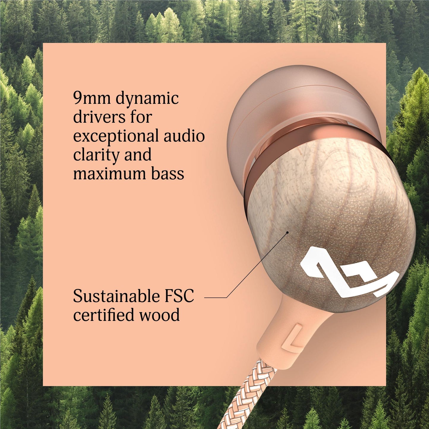 Marley Smile Jamaica USB-C In-Ear Headphones (Copper)