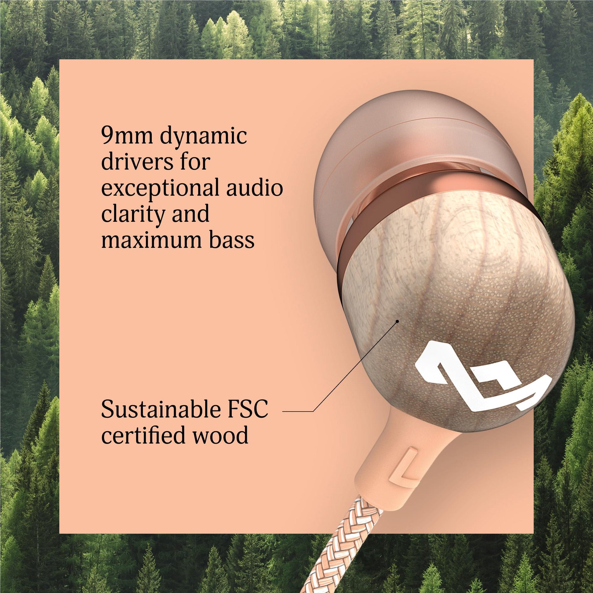 Marley Smile Jamaica USB-C In-Ear Headphones (Copper)