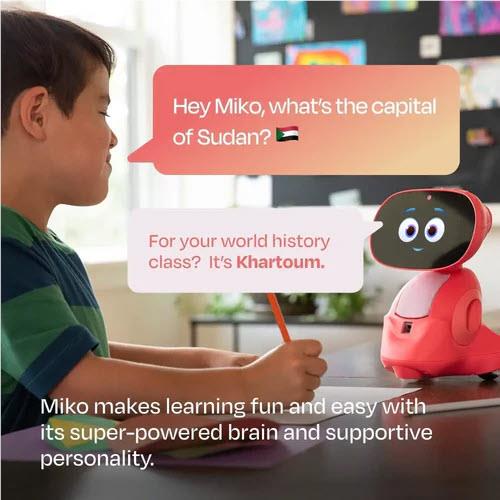 Miko 3 Smart AI Robot Toy(Red)