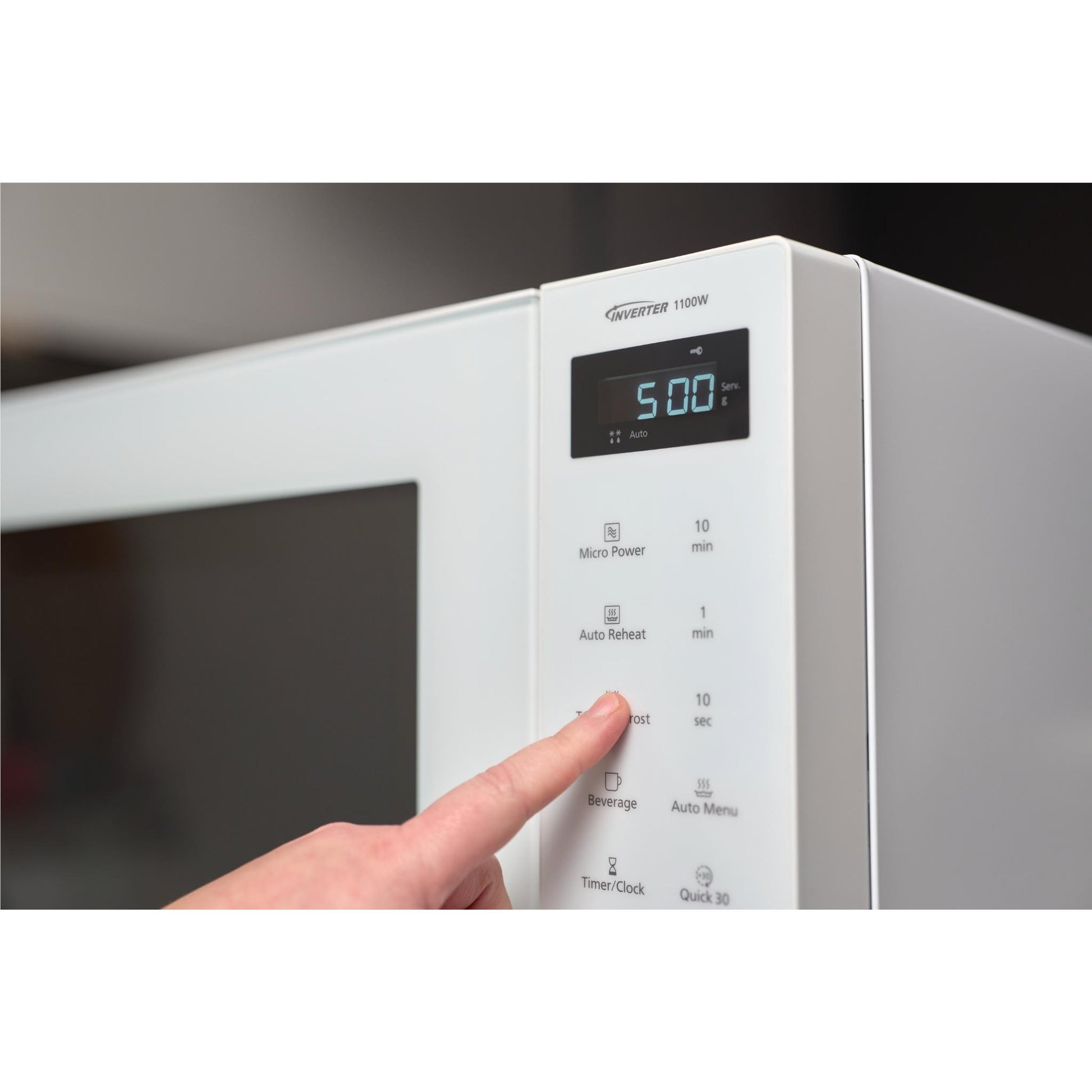 Panasonic NN-ST64QWQPQ 32L Inverter Microwave Oven (White)