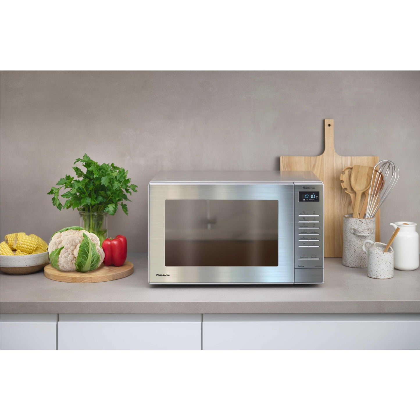 Panasonic 32L Inverter Sensor Microwave Oven (Stainless Steel)