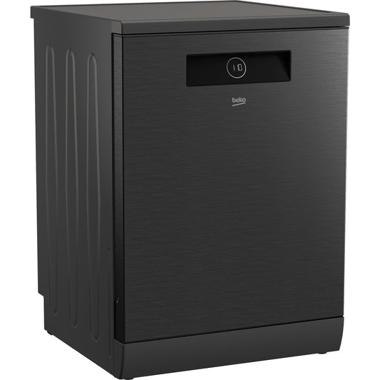 Beko BDFB1650ADX 16 Place Setting Freestanding Dishwasher with AutoDose (Dark Stainless Steel)