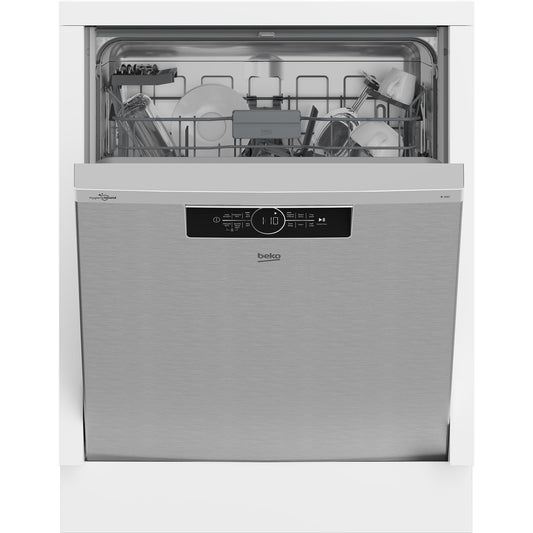 Beko BDBU1430X 14 Place Setting Built-in Dishwasher (Platinum Steel)