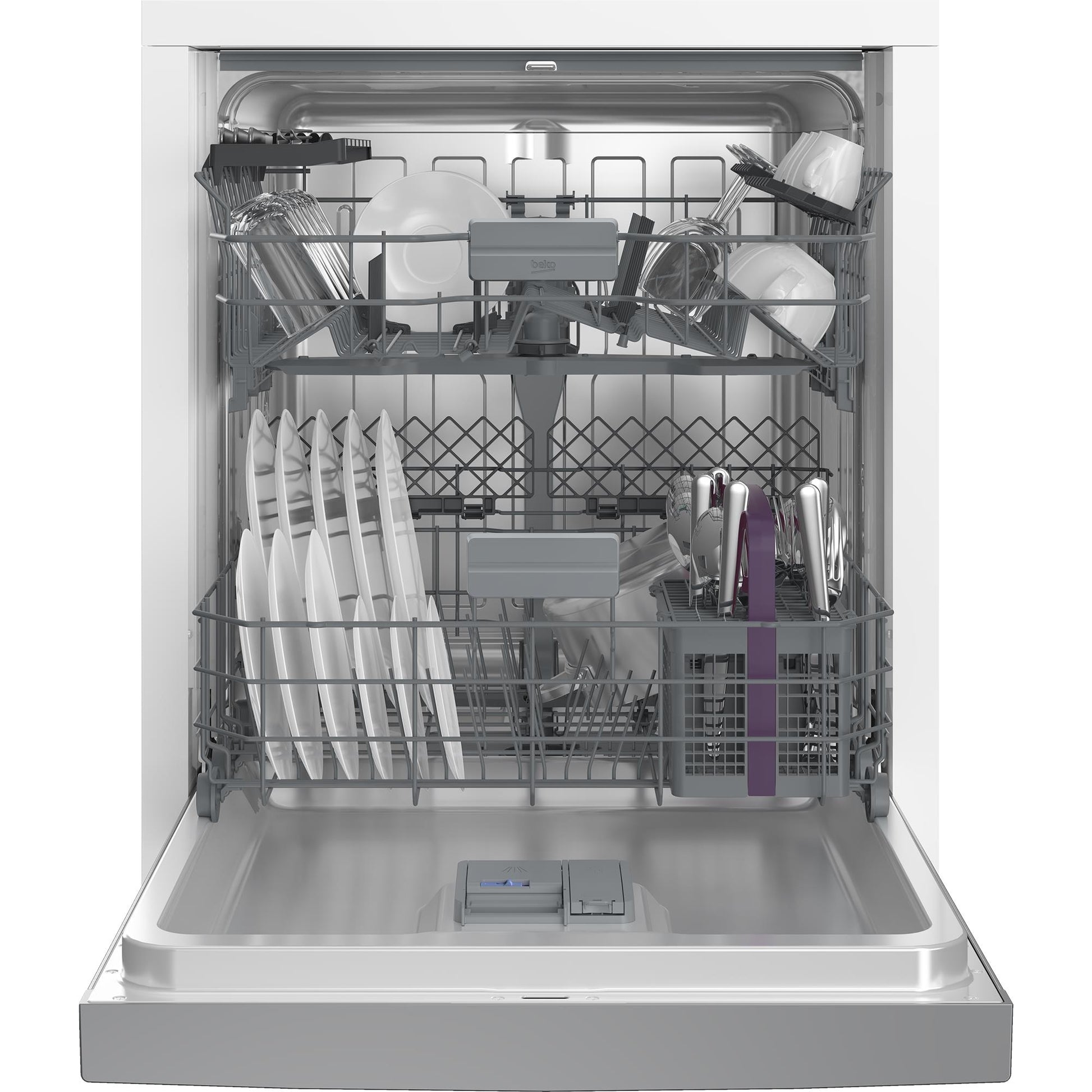 Beko BDBU1430X 14 Place Setting Built-in Dishwasher (Platinum Steel)