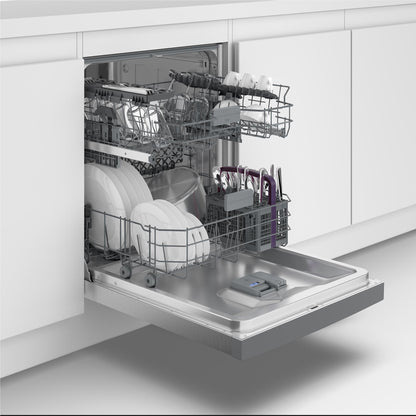 Beko BDBU1430X 14 Place Setting Built-in Dishwasher (Platinum Steel)