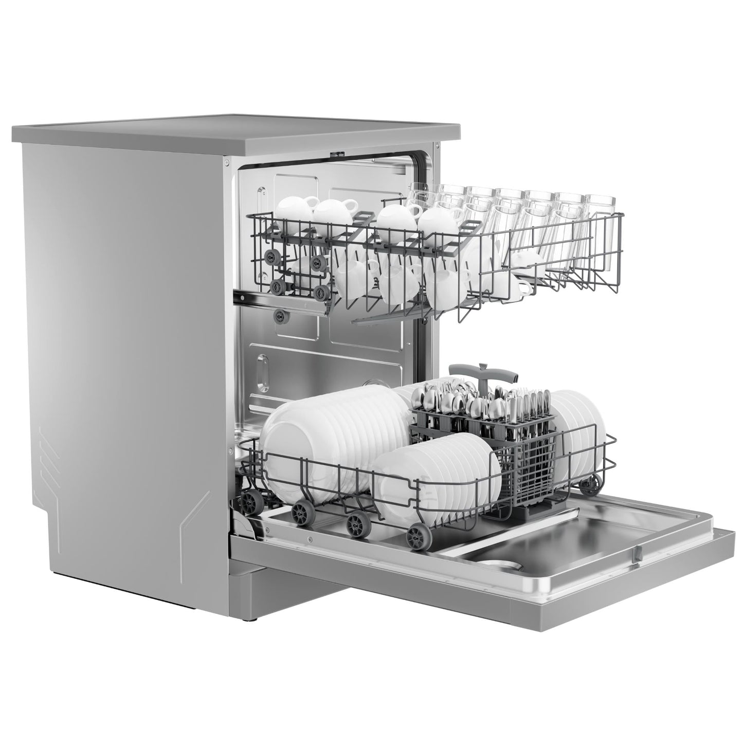 Haier HDW13F0S1 300 Series 13 Place Setting Freestanding Dishwasher (Stainless Steel)