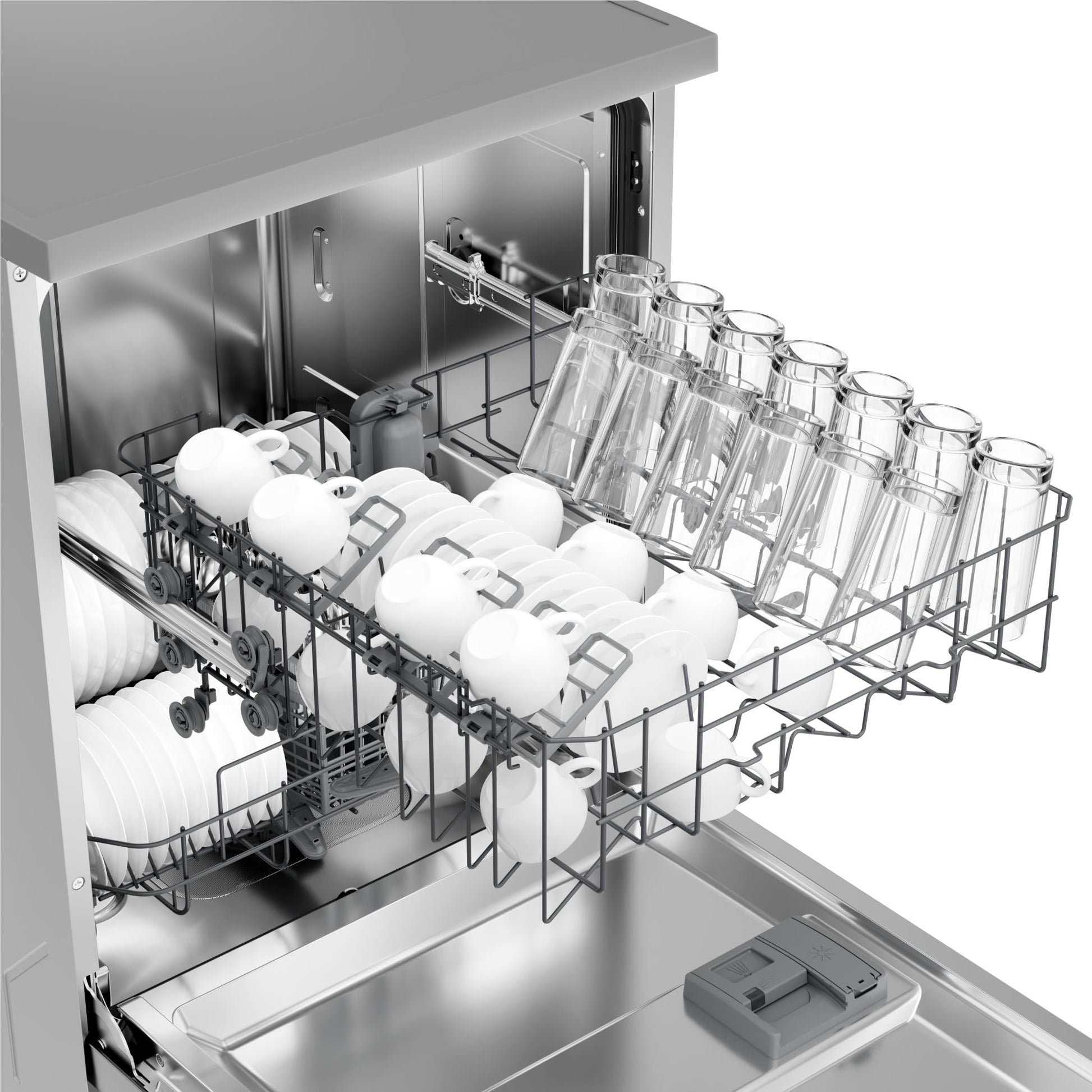 Haier HDW13F0S1 300 Series 13 Place Setting Freestanding Dishwasher (Stainless Steel)