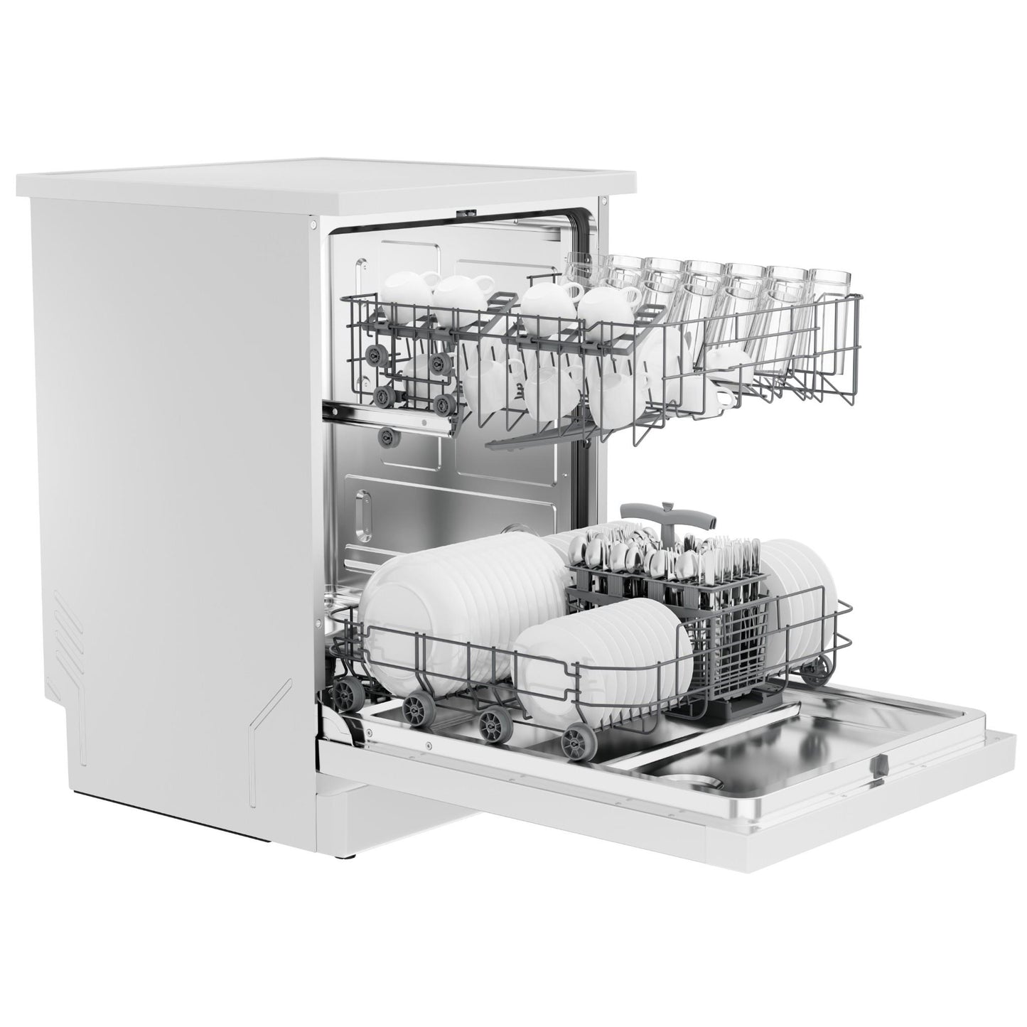 Haier HDW13F0W1 300 Series 13 Place Setting Freestanding Dishwasher (White)