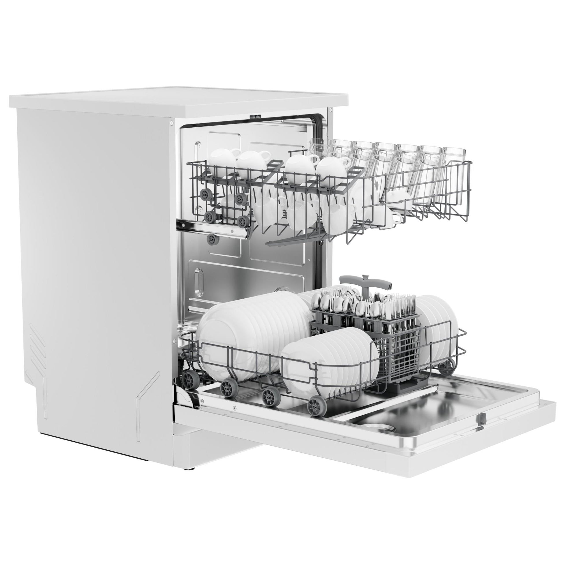 Haier HDW13F0W1 300 Series 13 Place Setting Freestanding Dishwasher (White)