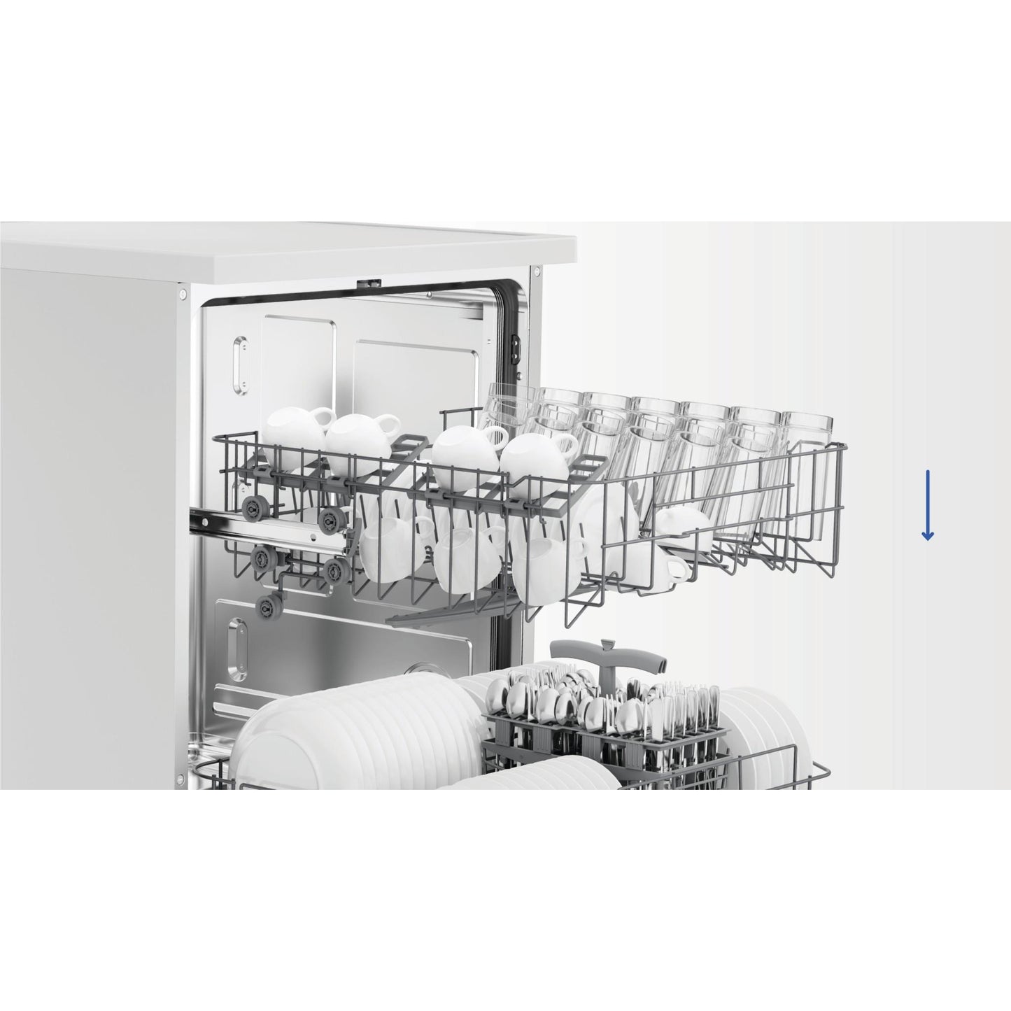 Haier HDW13F0W1 300 Series 13 Place Setting Freestanding Dishwasher (White)