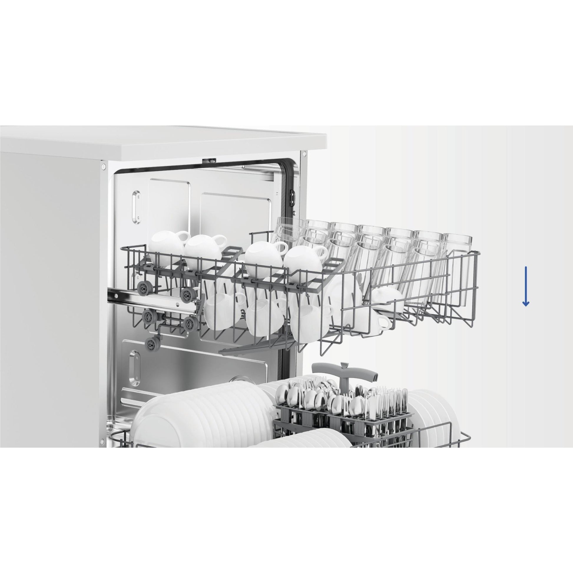 Haier HDW13F0W1 300 Series 13 Place Setting Freestanding Dishwasher (White)