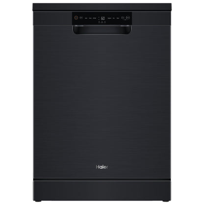 Haier HDW13F0B1 300 Series 13 Place Setting Freestanding Dishwasher (Black)
