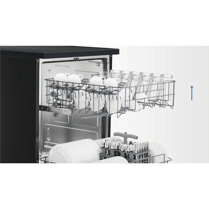 Haier HDW13F0B1 300 Series 13 Place Setting Freestanding Dishwasher (Black)