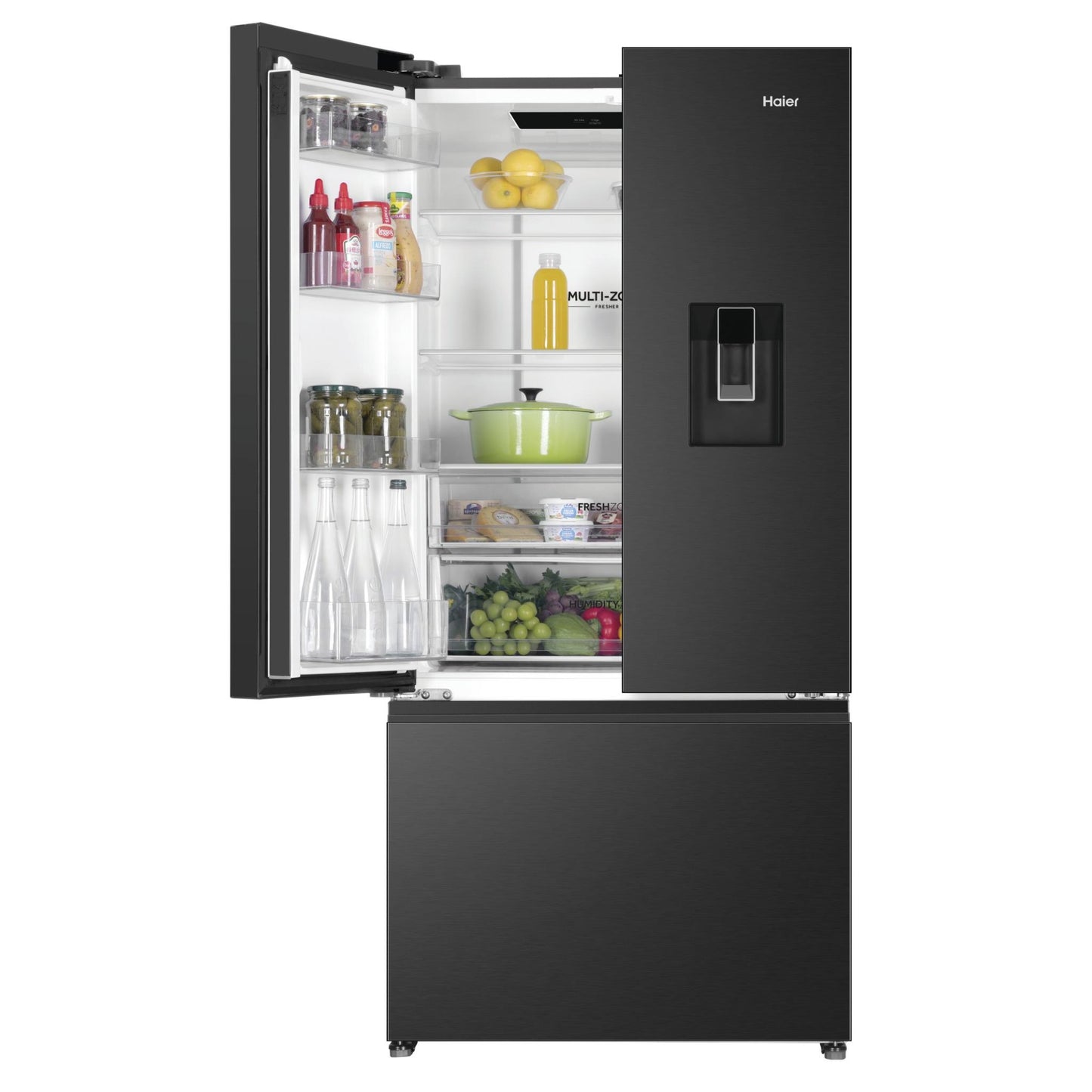 Haier HRF510FHC 600 Series 509L French Door Refrigerator (Black)