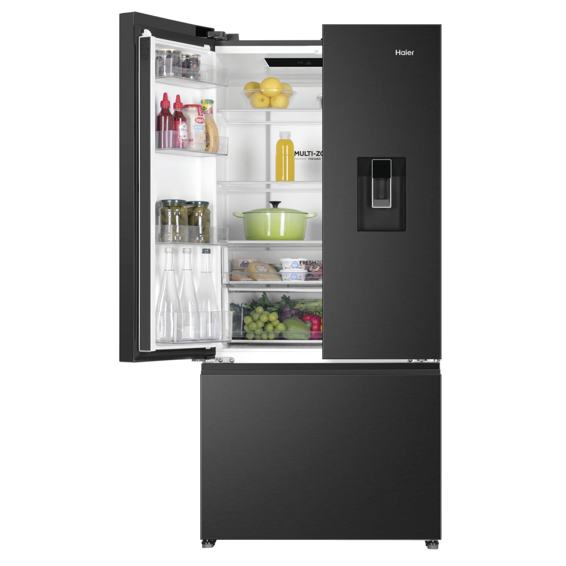 Haier HRF510FHC 600 Series 509L French Door Refrigerator (Black)