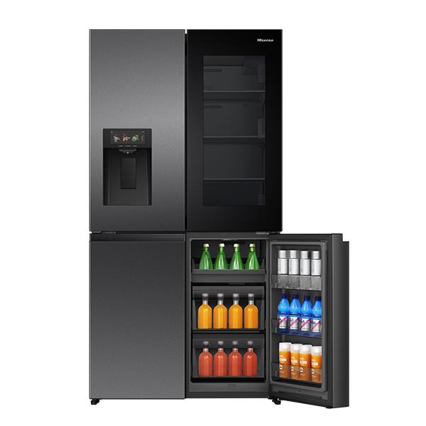 Hisense HRCD615TBWV 615L PureView French Door Fridge (Dark Stainless Steel)