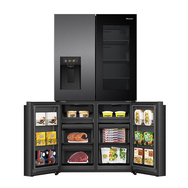 Hisense HRCD615TBWV 615L PureView French Door Fridge (Dark Stainless Steel)
