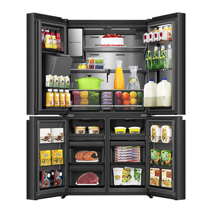 Hisense HRCD615TBWV 615L PureView French Door Fridge (Dark Stainless Steel)
