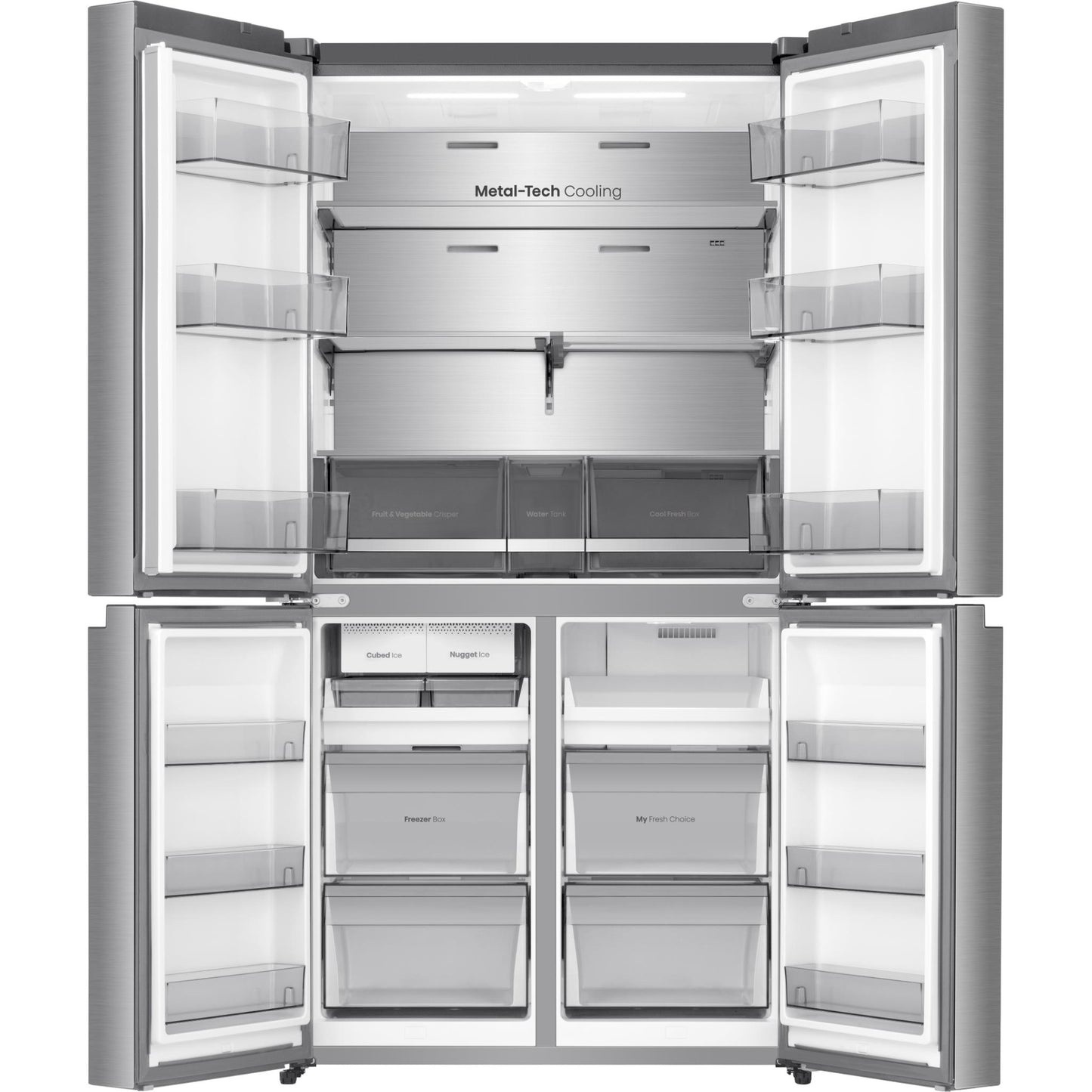 Hisense HRCD640TSW 640L PureFlex French Door Fridge (Stainless Steel)