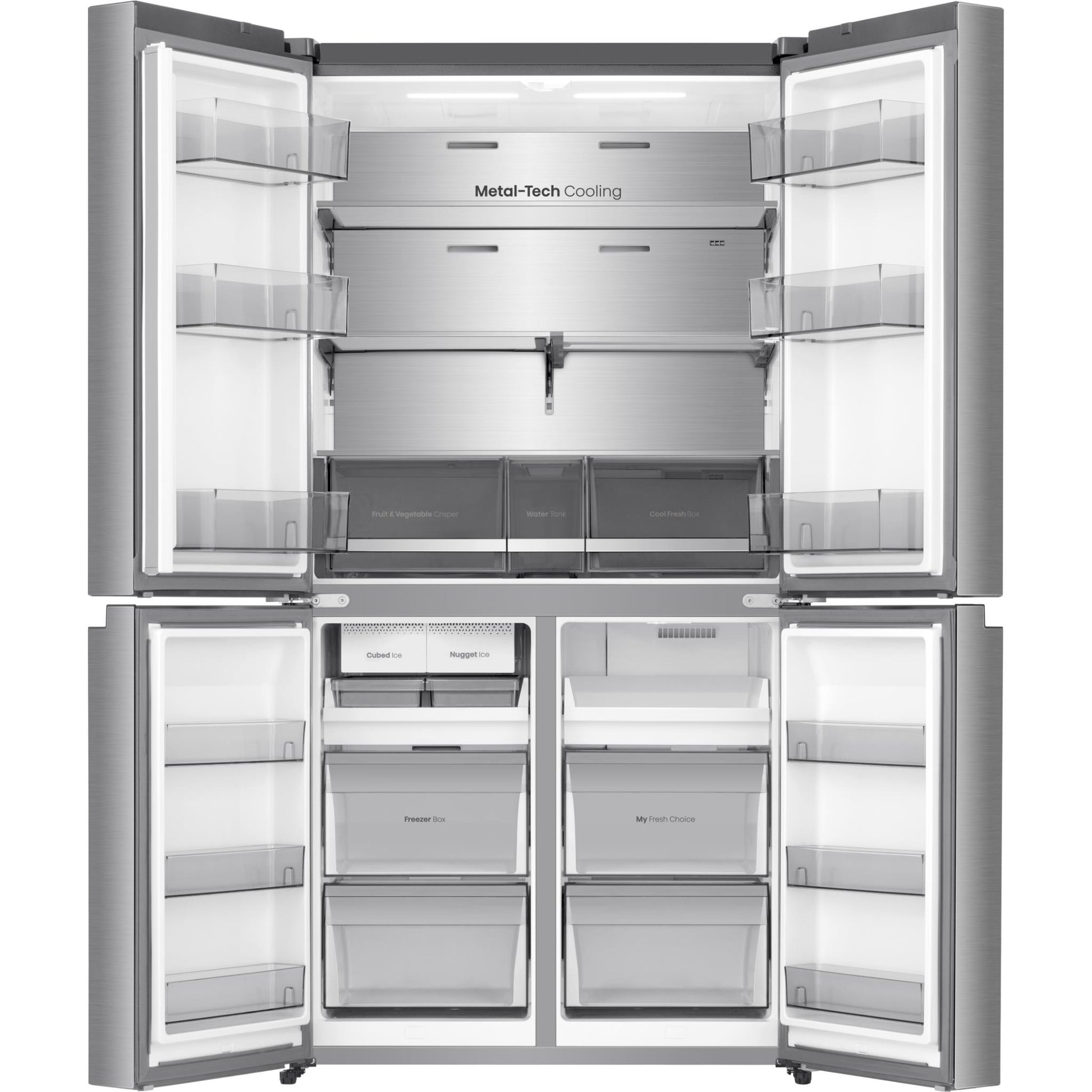 Hisense HRCD640TSW 640L PureFlex French Door Fridge (Stainless Steel)