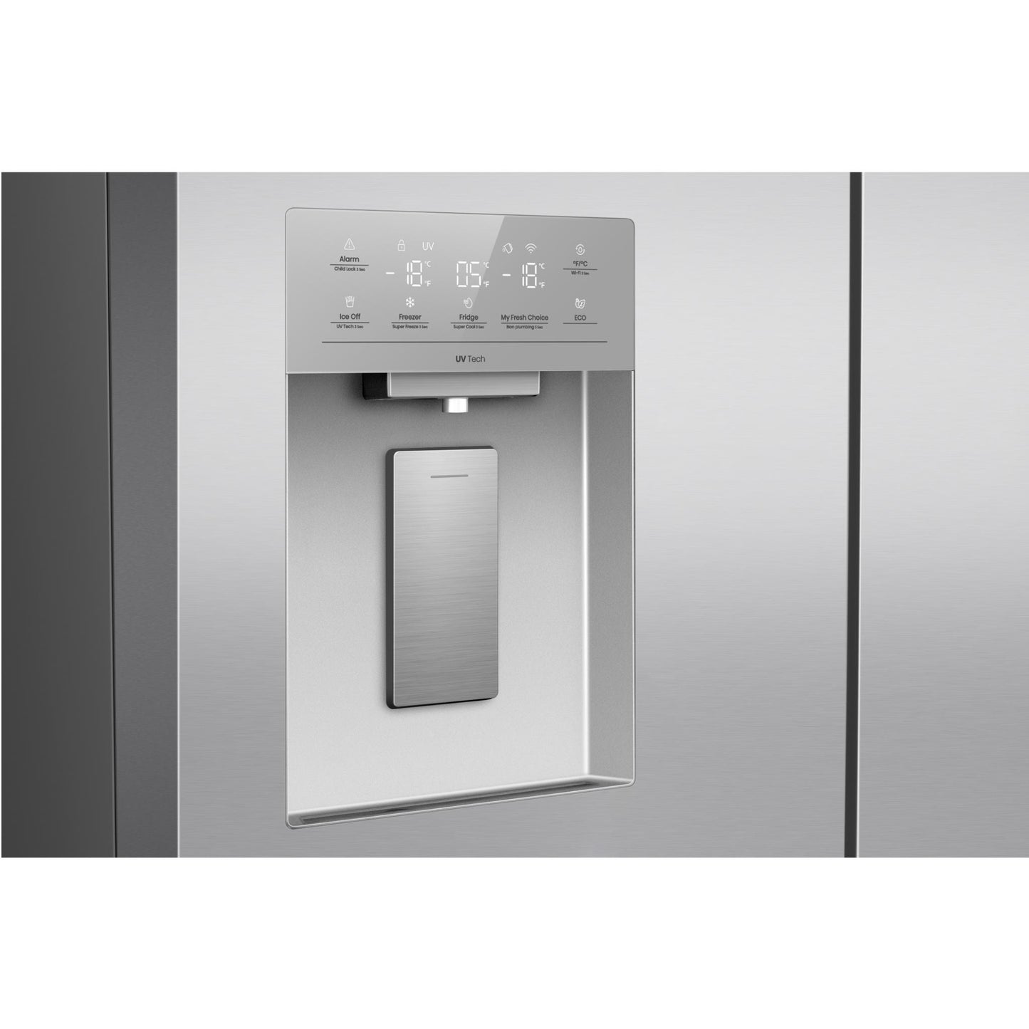 Hisense HRCD640TSW 640L PureFlex French Door Fridge (Stainless Steel)