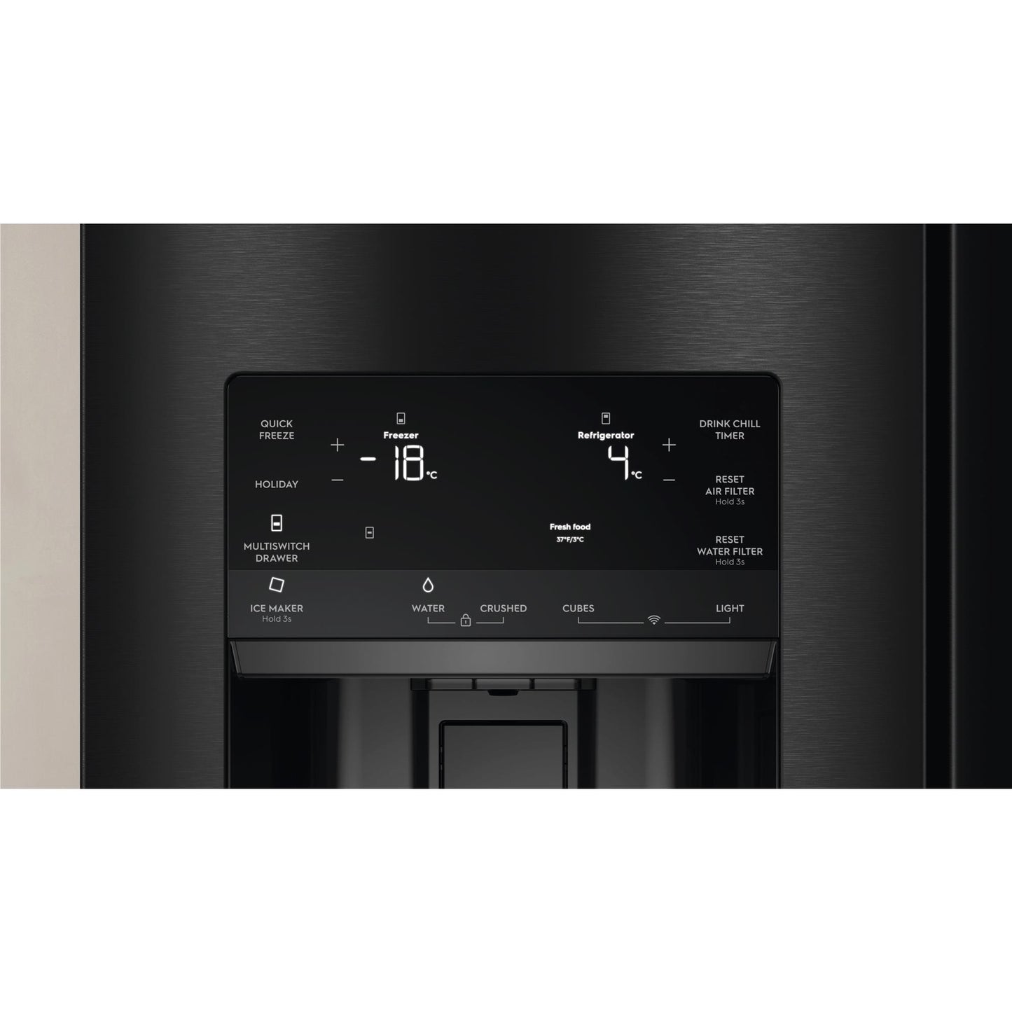 Electrolux  EHE6191BB 609L UltimateTaste 900 French door fridge (Matte Black)