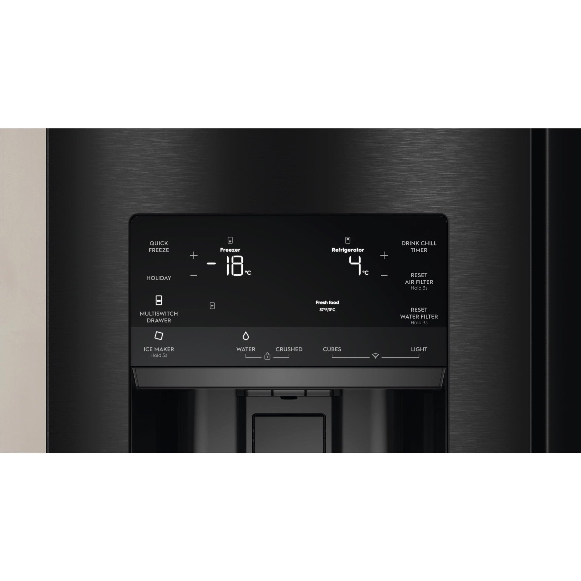 Electrolux  EHE6191BB 609L UltimateTaste 900 French door fridge (Matte Black)
