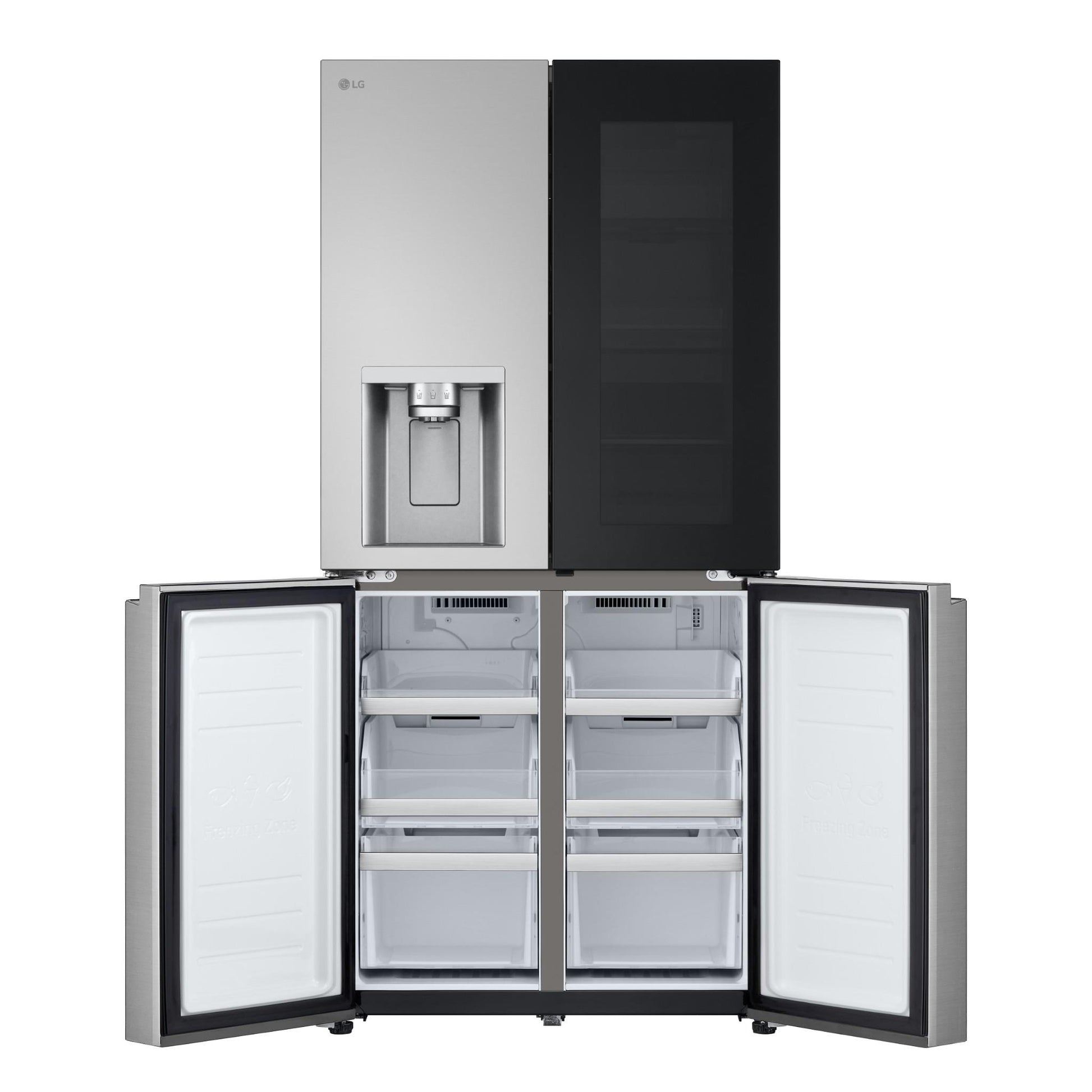 LG GF-VN500PL 508L Slim French Door Fridge with InstaView