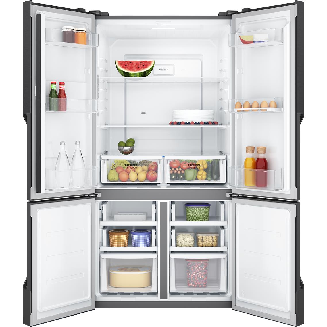 Westinghouse WQE5700BD 564L French Door Fridge (Matte Black)