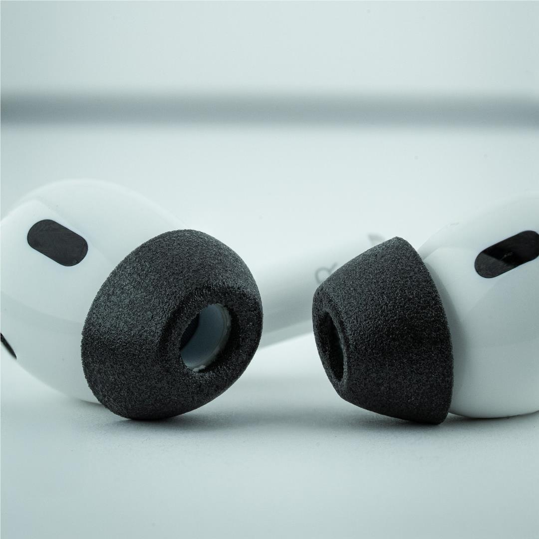 Comply TRUEGXP MAX Ear Tips for Apple AirPods Pro 1/2 (Black) [Medium - 3 Pairs]