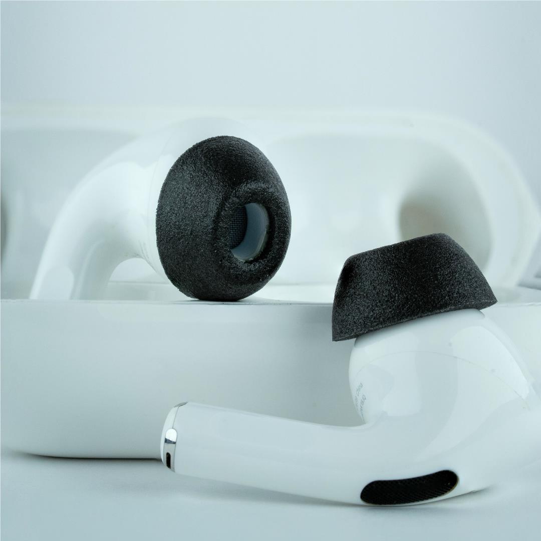 Comply TRUEGXP MAX Ear Tips for Apple AirPods Pro 1/2 (Black) [Medium - 3 Pairs]